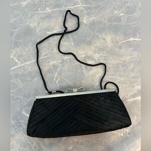 Kate Landry Black Quilted Clutch Wristlet